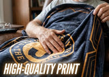 InnoBeta Gifts for Men, Initial Mens Gifts for Him, Birthday Gift Ideas, Mens Blanket, 300gsm Flannel Throw Blanket Gift for Dad, Grandpa, Husband, 60"x 80", J