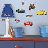 RoomMates Disney Pixar Red Cars 3 Peel and Stick Wall Decals, 15 Decal Set, Vinyl, Removable Repositionable, No Sticky Residue, For Smooth Surfaces