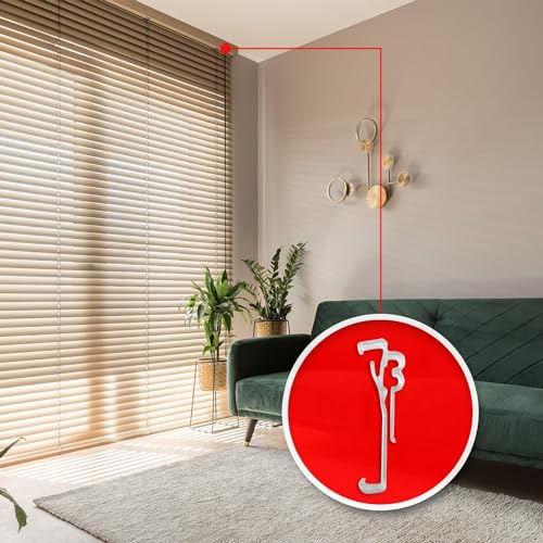 Amazing Drapery Hardware 3.0 Inch Clear Valance Clips for Blinds & Window Shades, 10-Pack - Sturdy Plastic Brackets, Ideal for Wood, Faux Wood & Metal Treatments in Home & Office Settings