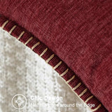 CaliTime Decorative Couch Throw Pillow Covers 16 X 16 Inches Burgundy