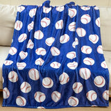Sviuse Baseball Blanket Blue Soft Blanket for Boys Teenagers Men Twin Size | Baseball Lover Gifts, Baseball Blanket for Adults Teens Kids, Sport Theme, All Season Use, Couch, Bed & Sofa, Home Decor