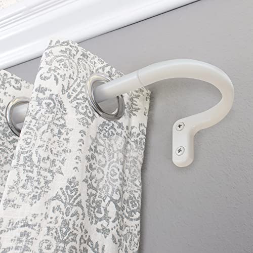 Rolando 5/8" Room Darkening Rod Set 28-48" White