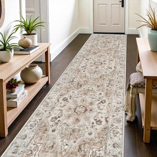 Washable Hallway Runner Rug 3x12: Non Slip Runner Rugs with Rubber Backing