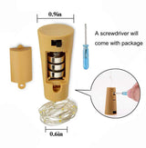 Wine Bottle Lights with Cork, LoveNite 10 Pack Battery Operated Bright LED Fairy Mini String Lights for Liquor Bottles DIY, Birthday Party, Christmas, Wedding - Indoor Decorative Lighting (Warm White)