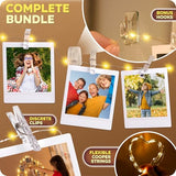 Mind-Glowing Photo Clips String Light - Warm White Fairy Lights with Clips for Hanging Pictures - Teen Girl Room Decor, Trendy Stuff - Birthday Gift for Any Year Old Tween Girls (50 LED, 16.4 ft)