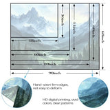 kampdream Landscape Tapestry, Scenery Art Wall Tapestries, Nature Wall Decor for Bedroom Living Room Backdrop Fantasy Mountain 36×48 inches