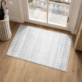 Washable Farmhouse Bathroom Rug,2x3 Accent Front Door Indoor Mat