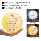 Funnli Niece Gifts Acrylic Plaque and Moon Lamp