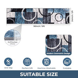 2x8 Washable Modern Abstract Runner Rug Non-Slip for Hallways