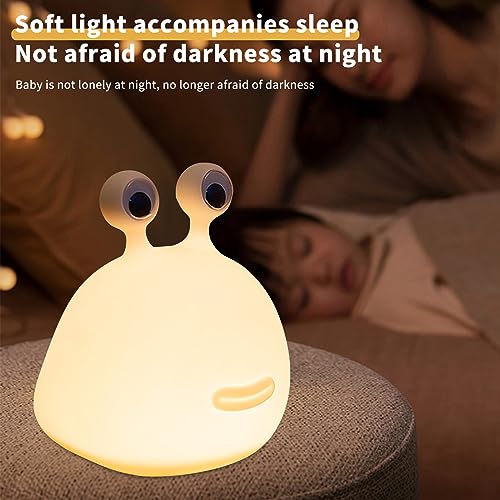 Cute Slug Night Light,Silicone Lamp USB Rechargeable Table Funny Animal Lamp Portable LED Lamps for Breastfeeding Dorm Room Decor for Christmas Gift Baby Kids Girls Teens