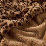 GALMAXS7 Cheetah Throw Blanket, Double-Sided Plush Fluffy - Luxury Faux Fur Leopard Print Blanket, Soft and Cozy Room Decor (50x60 Inches, Brown)