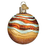 Old World Christmas Jupiter Glass Blown Ornament for Christmas Tree, Handcrafted Holiday Decoration, Outer Space Collection