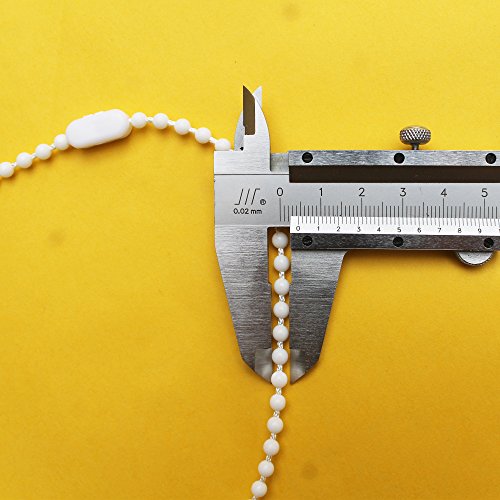White Plastic Chain Connector for Beaded Chain for Roller Shades and Vertical Blinds (Pack of 10) (Chain not Included)