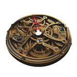 Cool Steampunk Gears Christmas Tree Skirt 36" Soft Plush Christmas Tree Cover Christmas Decorations Farmhouse Thick Rustic Xmas Tree Skirt for Holiday Party Christmas Tree Decorations