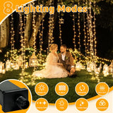 Ollny 120LED 40FT String Lights, Waterproof Connectable Fairy Lights with Timer 8 Modes, Warm White Plug in Indoor Light for Bedroom Classroom Outdoor Wedding Christmas Party Decorations