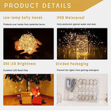 Fairy Curtain Lights for Bedroom, 9.8x9.8 Ft Fairy Lights Curtain with Remote, 300 LED String Light 8 Flashing Modes USB Plug in for Dorm Backdrop Window Wall Indoor Outdoor (Warm White)
