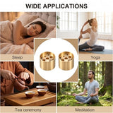 Thinp 2 Pcs Brass Incense Cone Holder, Copper Incense Stick Holders with 9 Holes Small Incenses Burner Holder for Sticks-Incense Stand Base for Yoga Spa Room Home Office (0.8" Dia, 0.6" Tall)