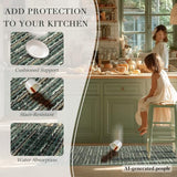 Kitchen Runner, 24"x70" Kitchen Mats for Floor, Green