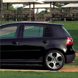 Compatible with VW Golf 5 MK5 Exterior Rear Side Window Louver Shutter Trim Carbon Fiber Look/Gloss Black Windshield(Glossy Black)