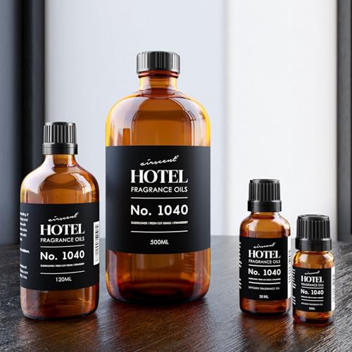 AirScent Central Park Hotel Diffuser No. 1040 - Elderflower Fresh Cut Grass Strawberry - Premium Fragrance Oil for Ultrasonic and Waterless Diffusers and Crafting - 500 mL, 16.9 fl oz Bottle