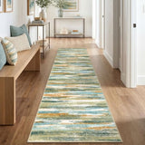 Abstract Washable Runners for Hallway 2.6x10 Runner Rug Non Slip