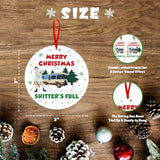National Lampoons Christmas Vacation Ornament, Merry Christmas Shitters Full Tree Hanging Ornament, Griswold Family Cousin Eddie Holiday Tree Decorations, White Elephant Gifts Stocking Stuffer