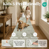 2'x6' Vintage Beige Runner Rug, Washable Non-Slip Non-Shed Floor Mat
