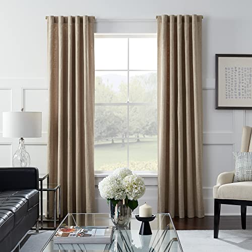 MODE Premium Collection Side Mount 1 1/8" Diameter Curtain Rod Set of Two with Brushed Gold End Cap Finials and Steel Wall Mounted 12” to 20” Adjustable Curtain Rods, Brushed Gold