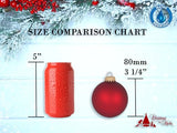 Christmas by Krebs 3 1/4" (80mm) Made in The USA Designer Seamless Patriotic Logo and Hymn Glass Christmas Ball Keepsake Ornament, Army