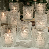 6 Pack Votive Candle Holders, 2.7x3.5 Inch Large DIY Wax Candle Holder