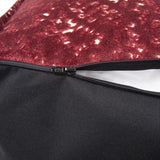 Howard Elliott Collection Square Pouf Pisani Ruby