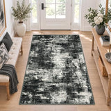 Abstract Washable Entryway Rug 3x5 Area Rug Non Slip Kitchen Rugs
