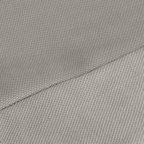 Home Details Stretch Pique Loveseat Slipcover Ivory Color | Furniture Protector | 2 Cushion Couch Cover