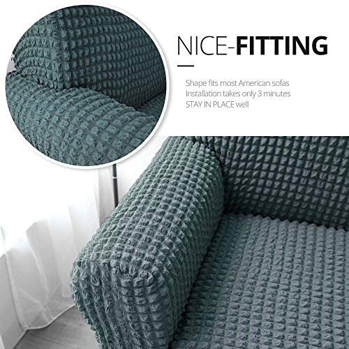 NICEEC Sage Loveseat Covers and Couch Cover Bundle