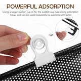 TOYANDONA Blackout Blind Curtains with Suction Cups - No Drill, Cordless, Portable Uv - Protecting PVC Shades for Home & Office (49.12X15.72X0.39in)