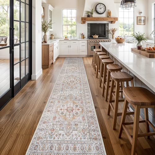 Washable Hallway Runner Rug 3x16: Non Slip Runner Rugs with Rubber Backing