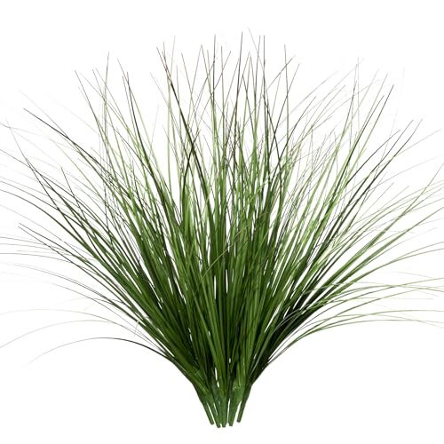 8PCS 17.3" Fake Plants Artificial Wheat Grass Greenery Plastic Plants Fake Grass Artificial Plants for Outdoor Decor Artificial Flower with Greenery Stems for Indoor Home Decoration