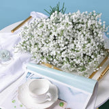 LYLYFAN Babys Breath Artificial Flowers,18 Pcs Gypsophila Faux Flowers for Wedding Party Home Garden Decoration White