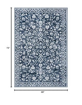 Vintage Washable Rugs for Entryway 4x6 Area Rug Non Slip Door Mat