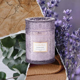 LA JOLIE MUSE Lavender Suede Scented Candles For Home,19 oz Natural Soy Wax