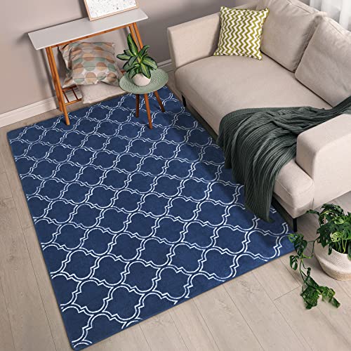 4x6 Shag Geometric Modern Area Rug for Bedroom Living Room