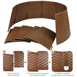 Blissun Christmas Tree Collar, 28.7" D Round Plastic Christmas Tree Ring, Christmas Tree Skirt for Artificial Christmas Trees Decoration (Brown)