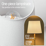 ONEWISH Cordless Lamp-Battery Operated Table lamp, 4000mAh Rechargeable, Stepless Dimmable, Small Touch Bedside Lamp with Fabric Shade, for Dining, Patio, Bathroom(Gold)