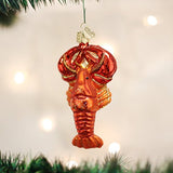 Old World Christmas Lobster Glass Blown Ornament for Christmas Tree, Handcrafted Holiday Decoration, Sea Collection