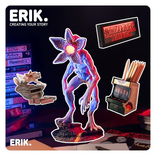 Grupo Erik Stranger Things Demogorgon Figure Lamp - Red LED Light - USB & Battery Powered - Official Netflix Merchandise
