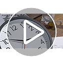 AKCISOT 14 Inch Wall Clock Silent Non-Ticking Modern Wall Clocks Battery Operated - Analog Classic Clock for Office, Home, Bathroom, Kitchen, Bedroom, School, Living Room(Black)