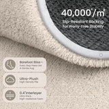 Sour Lemon 2x6 Soft Runner Rugs for Hallways Bedroom, Bedside Taupe Rug