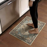 Washable Non-Slip Small Area Rug 16x24, Also a Door Mat or Pet Feeding Mat
