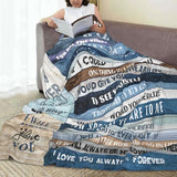 Gift for Dad from Daughter Son, Dear Dad Blanket for Father's Day, Throw Blankets Anniversary Birthday Super Soft Flannel Throw Blankets for Christmas Valentines Thanksgiving for Bed Sofa(50''x60'')