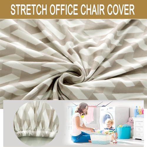 HAOYONG Armless Accent Chair Cover, Stretch Chair Slipcover Printed Slipper Chair Covers Furniture Protector Covers for Living Dining Room Hotel